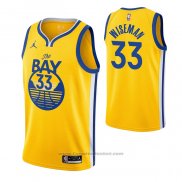 Maglia Golden State Warriors James Wiseman #33 Statement 2020 Giallo