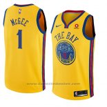 Maglia Golden State Warriors Javale Mcgee #1 Citta 2018 Giallo