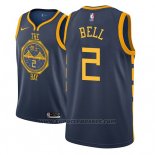 Maglia Golden State Warriors Jordan Bell #2 Citta 2018-19 Blu