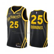 Maglia Golden State Warriors Lester Quinones #25 Citta 2023-24 Nero