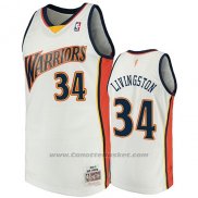 Maglia Golden State Warriors Shaun Livingston 2009-10 Hardwood Classics Bianco