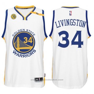 Maglia Golden State Warriors Shaun Livingston #34 Bianco