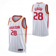 Maglia Houston Rockets Alperen Sengun No 28 Association 2026-27 Bianco