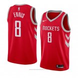 Maglia Houston Rockets James Ennis #8 Icon 2018 Rosso