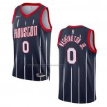 Maglia Houston Rockets Tyty Washington JR. #0 Citta 2022-23 Nero