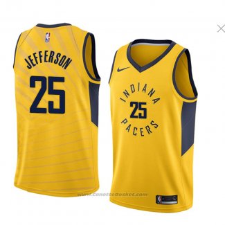 Maglia Indiana Pacers Al Jefferson #25 Statement 2018 Giallo