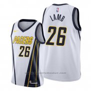 Maglia Indiana Pacers Jeremy Lamb #26 Earned Bianco