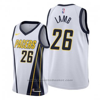 Maglia Indiana Pacers Jeremy Lamb #26 Earned Bianco