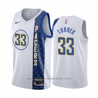 Maglia Indiana Pacers Myles Turner #33 Citta Bianco