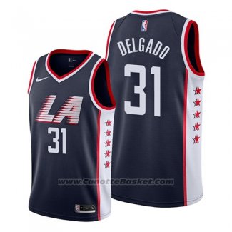 Maglia Los Angeles Clippers Angel Delgado #31 Citta 2019 Blu