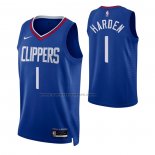 Maglia Los Angeles Clippers James Harden #1 Icon Blu