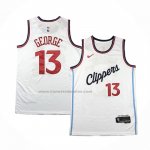 Maglia Los Angeles Clippers Paul George #13 Association 2024-25 Bianco