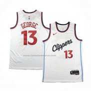 Maglia Los Angeles Clippers Paul George #13 Association 2024-25 Bianco