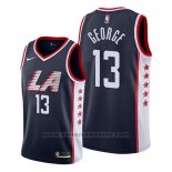 Maglia Los Angeles Clippers Paul George #13 Citta 2019 Nero