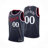 Maglia Los Angeles Clippers Personalizzate Icon 2024-25 Blu