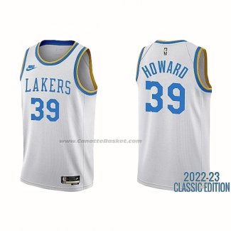 Maglia Los Angeles Lakers Dwight Howard NO 39 Classic 2022-23 Bianco