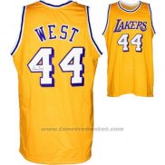 Maglia Los Angeles Lakers Jerry West #44 Retro Giallo