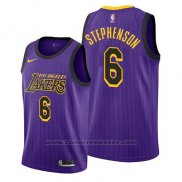 Maglia Los Angeles Lakers Lance Stephenson #6 Citta 2019 Viola