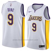 Maglia Los Angeles Lakers Luol Deng #9 Association 2018 Bianco