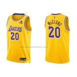 Maglia Los Angeles Lakers Mac Mcclung NO 20 75th Anniversary 2021-22 Giallo