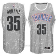 Maglia Luci Della Citta Oklahoma City Thunder Kevin Durant #35 Grigio