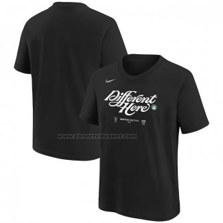 Maglia Manica Corta Boston Celtics 2024 NBA Playoffs Mantra Nero