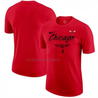 Maglia Manica Corta Chicago Bulls Rosso