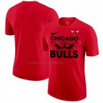 Maglia Manica Corta Chicago Bulls Rosso1
