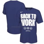Maglia Manica Corta Detroit Pistons 2025 Nba Playoffs Blu