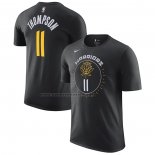 Maglia Manica Corta Golden State Warriors Klay Thompson Citta 2022-23 Nero