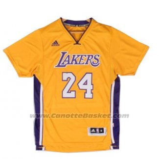 Maglia Manica Corta Los Angeles Lakers Kobe Bryant #24 Giallo