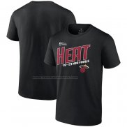 Maglia Manica Corta Miami Heat 2023 NBA Finals Skip Pass Nero