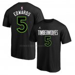 Maglia Manica Corta Minnesota Timberwolves Anthony Edwards Statement Nero