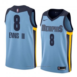 Maglia Memphis Grizzlies James Ennis Iii #8 Statement 2018 Blu