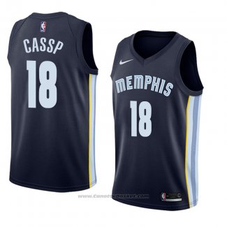 Maglia Memphis Grizzlies Omri Cassp #18 Icon 2018 Blu