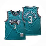 Maglia Memphis Grizzlies Shareef Abdur-rahim No 3 Mitchell & Ness 1996-97 Verde