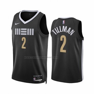 Maglia Memphis Grizzlies Xavier Tillman #2 Citta 2023-24 Nero