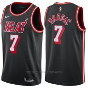 Maglia Miami Heat Goran Dragic #7 Classic 2017-18 Nero