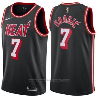 Maglia Miami Heat Goran Dragic #7 Classic 2017-18 Nero