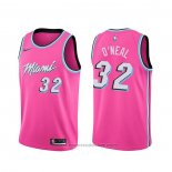 Maglia Miami Heat Shaquille O'neal #32 Earned Rosa