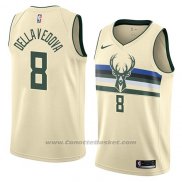 Maglia Milwaukee Bucks Matthew Dellavedova #8 Citta 2018 Crema