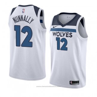 Maglia Minnesota Timberwolves James Nunnally #12 Association 2018 Bianco