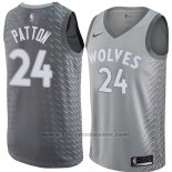 Maglia Minnesota Timberwolves Justin Patton #24 Citta 2018 Grigio