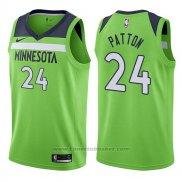 Maglia Minnesota Timberwolves Justin Patton #24 Statement 2017-18 Verde