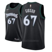 Maglia Minnesota Timberwolves Taj Gibson #67 Classic 2018 Nero