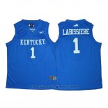 Maglia NCAA Kentucky Wildcatss Skal Labissiere #1 Blu