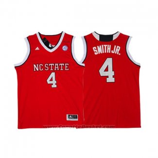 Maglia NCAA NC State Dennis Smith Jr. #4 Rosso