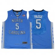 Maglia NCAA North Carolina Tar Heels Marcus Paige #5 Blu