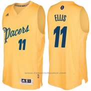 Maglia Natale 2016 Indiana Pacers Monta Ellis #11 Or