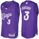 Maglia Natale 2016 Sacramento Kings Skal Labissier #3 Viola